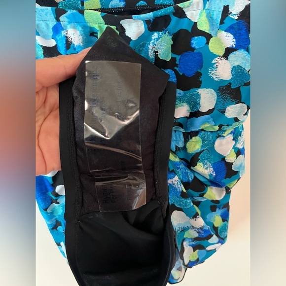 Maxine of Hollywood Women's Size 6 One Piece Swimsuit Blue - Picture 7 of 10